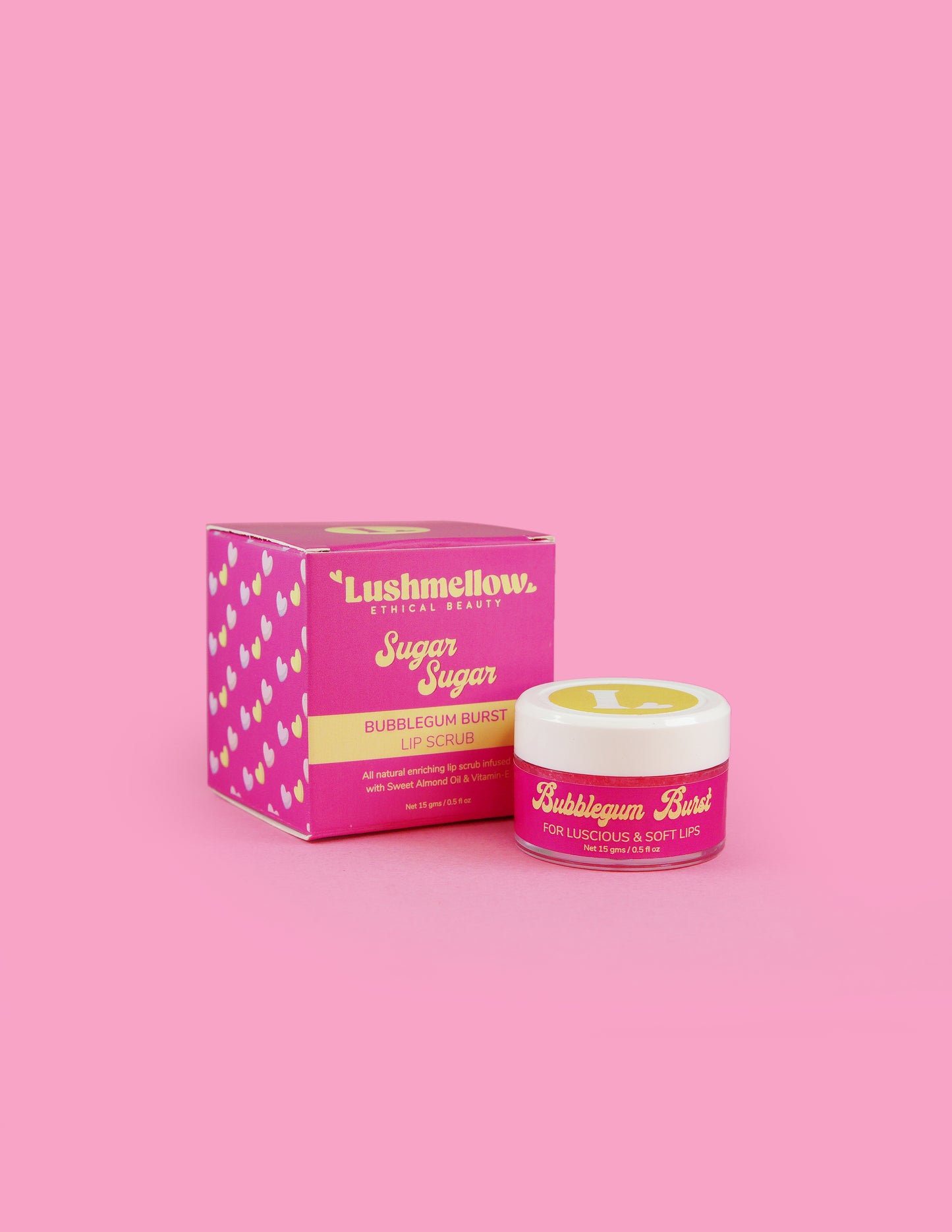 Lushmellow Bubblegum Brust Lip Scrub
